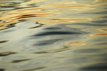 Abstract image created by waves on the water