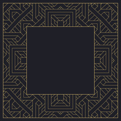 Circular decorative frame.