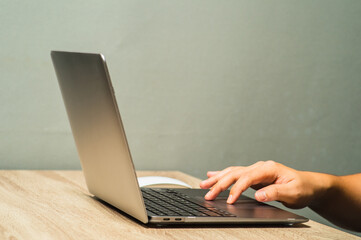 person working on laptop