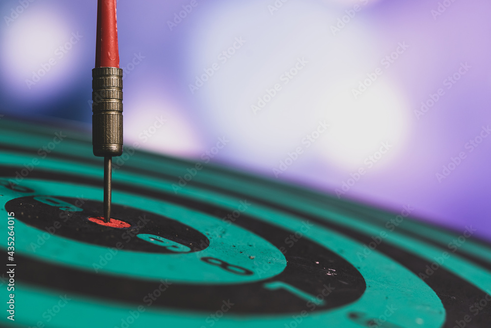 Poster bullseye is a target of business. dart is an opportunity and dartboard is the target and goal. so bo