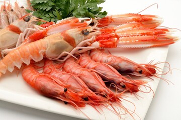 Cigalas y gambas