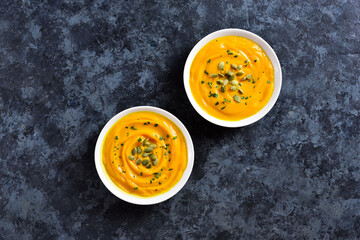 Pumpkin puree in bowl