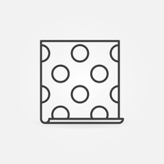 Wall Paper with Circle Pattern vector concept line icon