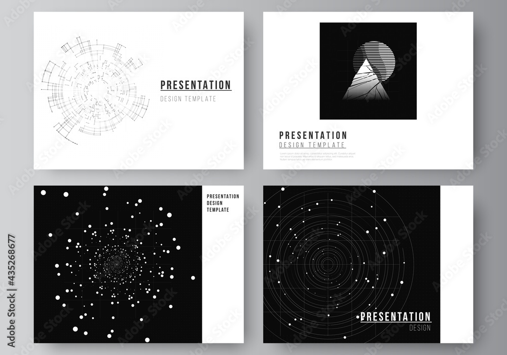 Poster vector layout of the presentation slides design templates for presentation brochure, brochure cover.