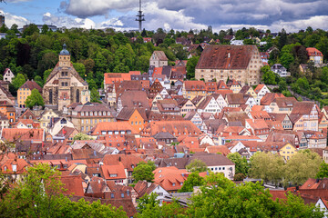 Altstadt von Schwäbisch Hall historie Fachwerk Häuser