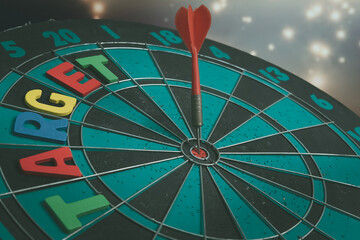 Bullseye is a target of business. Dart is an opportunity and Dartboard is the target and goal. So...