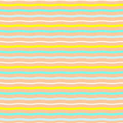 Rainbow stripes seamless pattern suitable for children textiles and graphics. Summer childish papers on white background. EPS 10
