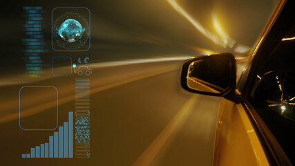Automotive technology information digital business concept