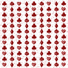  red figures of cards pattern.