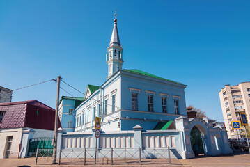 Zangar Mosque, Blue Mosque in Kazan, Tatarstan Republic.