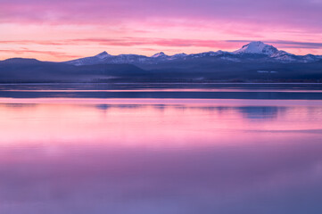 Sunset On Lassen Peak
