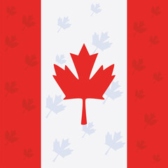 Canadian flag background