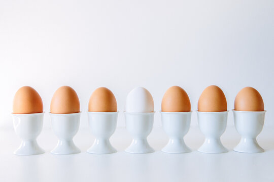 Eggs in egg cups 