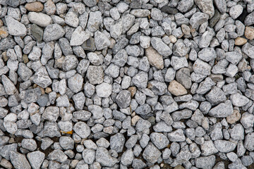 Texture of small gravel stones