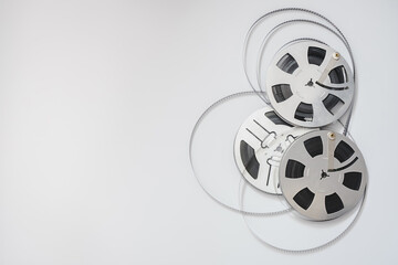 old Film Reel isolated on a white background