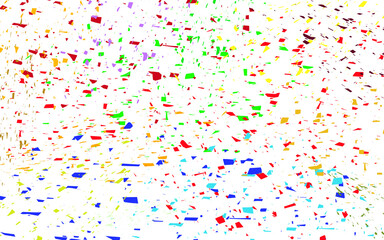 Confetti Abstract multi colored vector background Isolated illustration