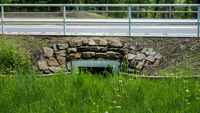 Kr&ouml;tentunnel Amphibien-Leitsystem 