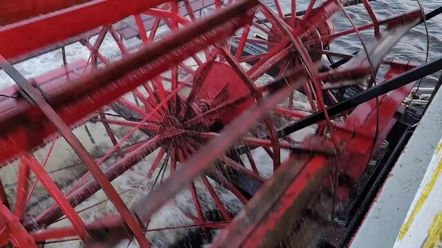 Paddle wheel spinning