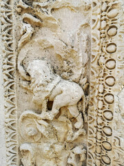 detail of a stone carving