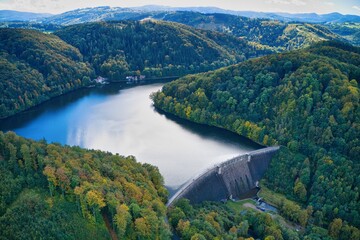 Zagórze Śląskie Tam - Sowie Mountains - range of mountains in Poland