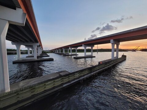 Bridge at sunset
