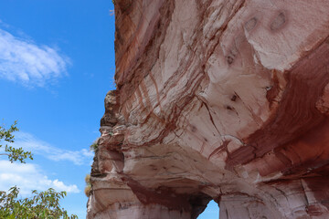 Holed stone in north brazilian