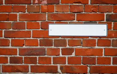 Empty car number on the wall