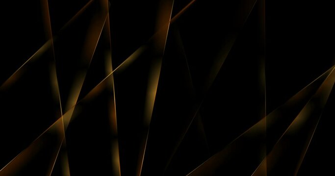 Gold smooth lines abstract luxury tech motion background. Seamless looping. Video animation 4K 4096x2160