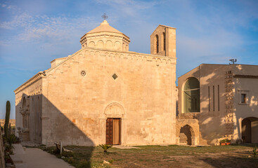 Abbey of San Leonardo in Lama Volara in romanesque style, dating back to 12th century, Siponto, Manfredonia, Italy