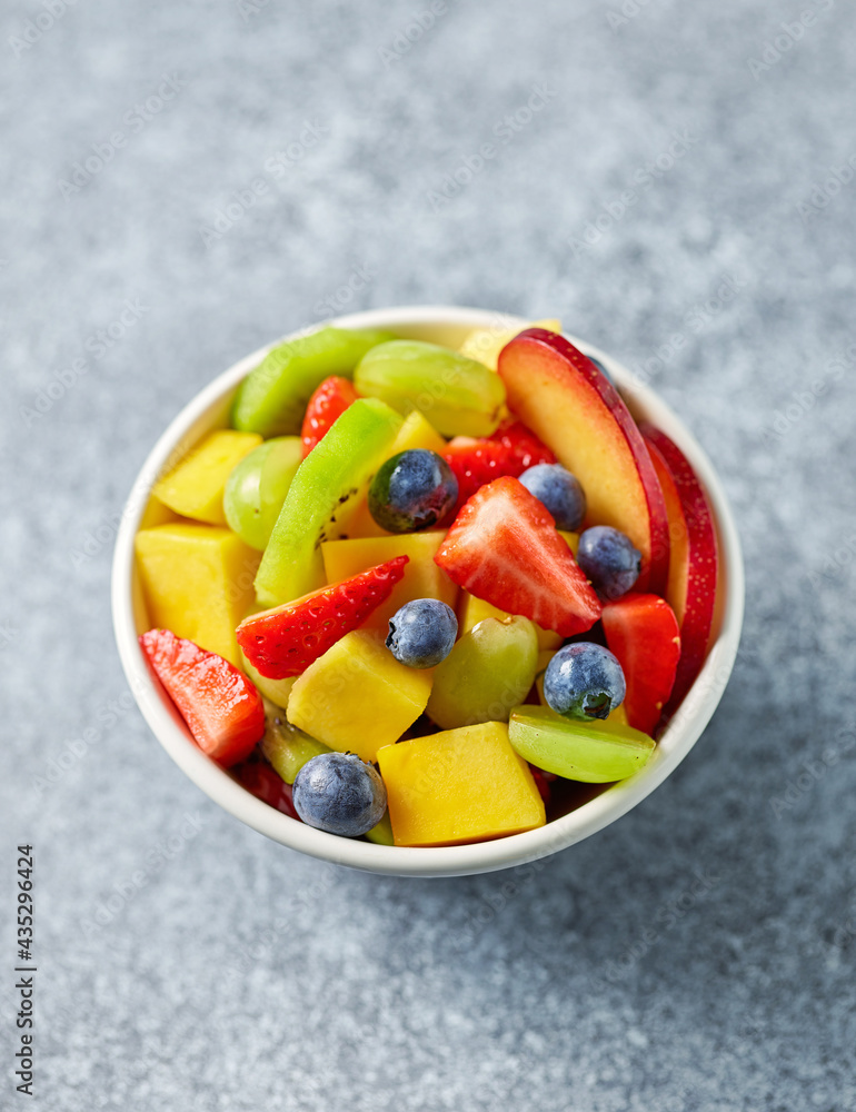 Poster bowl of fresh fruit salad