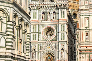 Fototapeta premium Florence, Italy. Beautiful architecture of Florence Cathedral (Cattedrale di Santa Maria del Fiore).