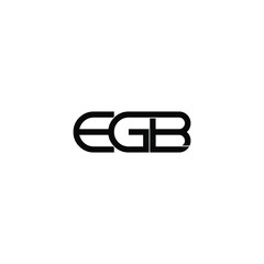 egb letter original monogram logo design