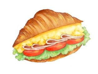 クロワッサンサンドイッチ