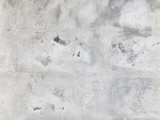 Weathered concrete block wall were plastered by cement. Easy masonry house or building wall work.