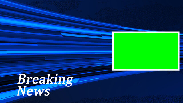 Breaking News Popular Techy Background With Green Screen News Background 4k Stock Illustration Adobe Stock
