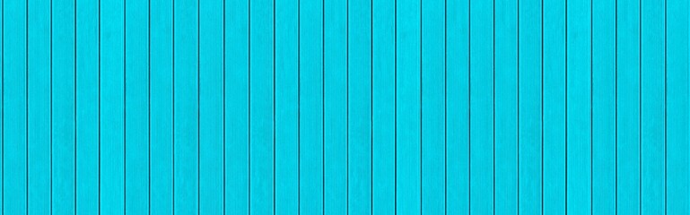 Panorama of Blue solid wood flooring for outdoor floors texture and background seamless
