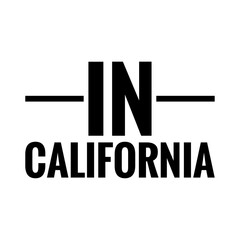 ''In California'' Quote Illustration