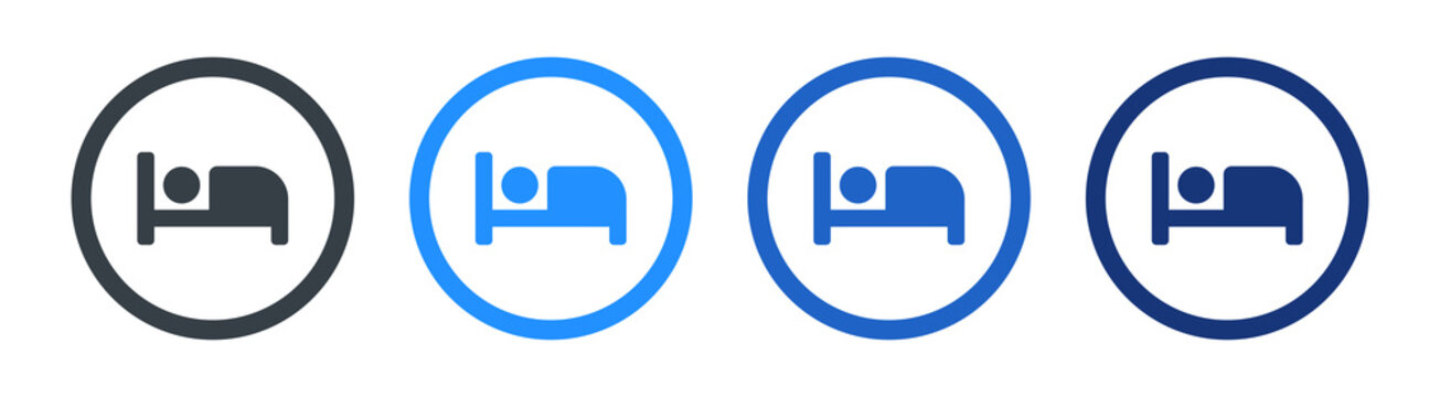Sleeping bed icon vector illustration