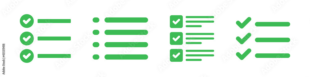 Aufkleber List and checklist icon vector illustration.