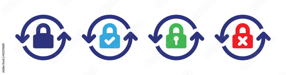 Poster security padlock icon vector illustration. secure concept