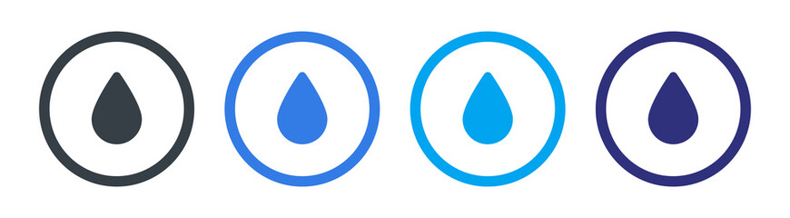 Water drop icon vector illustration