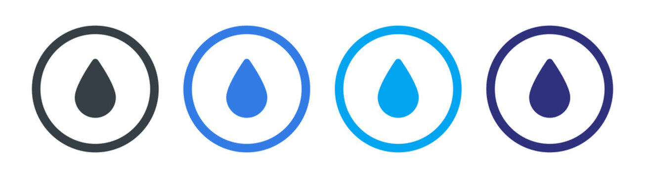 Water drop icon vector illustration