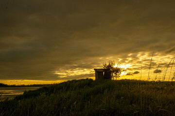 Fototapeta premium hut in the field