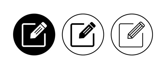 Edit icon set. edit document icon. edit text icon. pencil. sign up