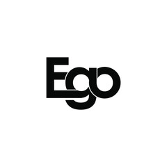 ego letter original monogram logo design