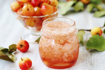 homemade apple pectin. Crabapple and wild apple.