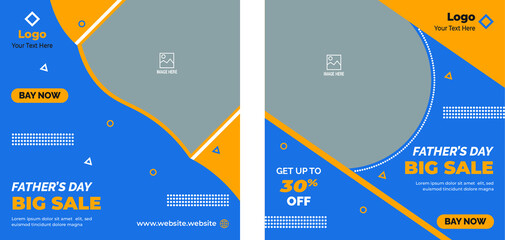 Father's Day Social Media Post Templates,  Father's Day Post Templates