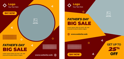 Father's Day Social Media Post Templates,  Father's Day Post Templates