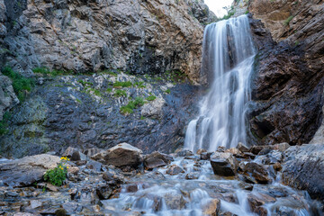 Waterfall in the canyons near Layton, Utah