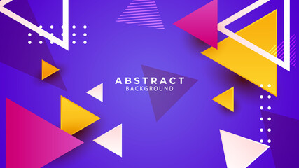 Abstract geometric shape triangle background. 